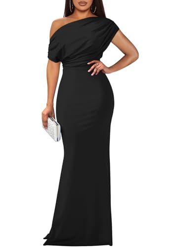 maxi dress black elegant
